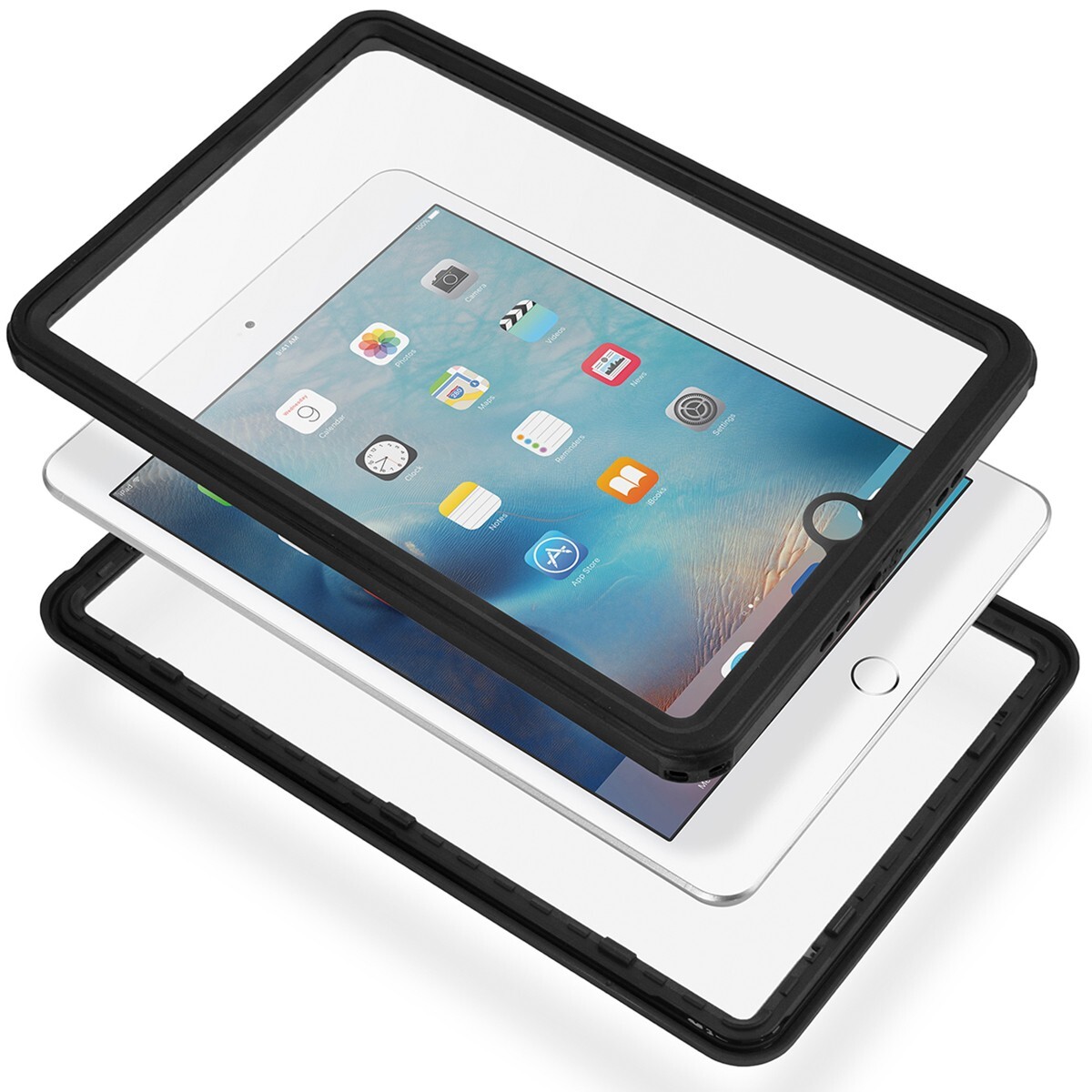 For iPad mini 5th 4 Waterproof Case Shockproof Underwater Cover Screen Protector