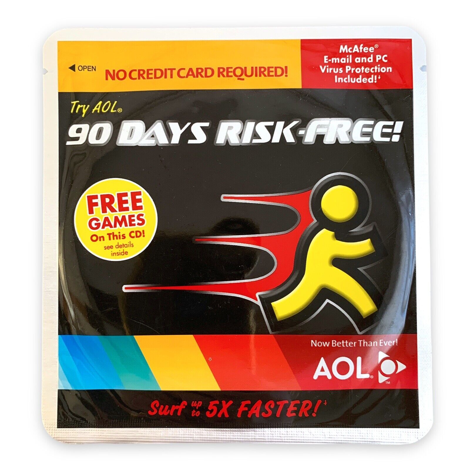 AOL America Online Trial CD-ROM Sealed VTG 1990s NEW