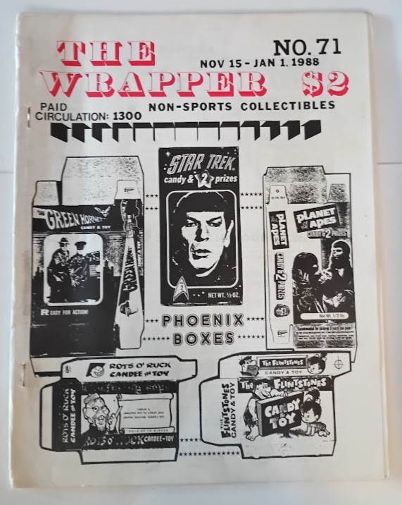 Vintage Fanzine The Wrapper #71 Nov 15 - Jan 1, 1988  Non-Sports Collectibles
