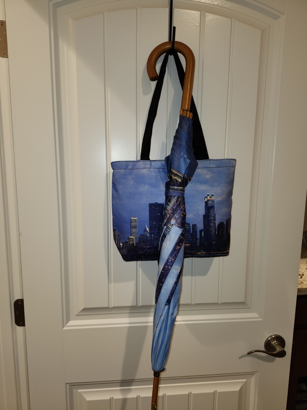 Chicago Skyline Umbrella & Totebag Set