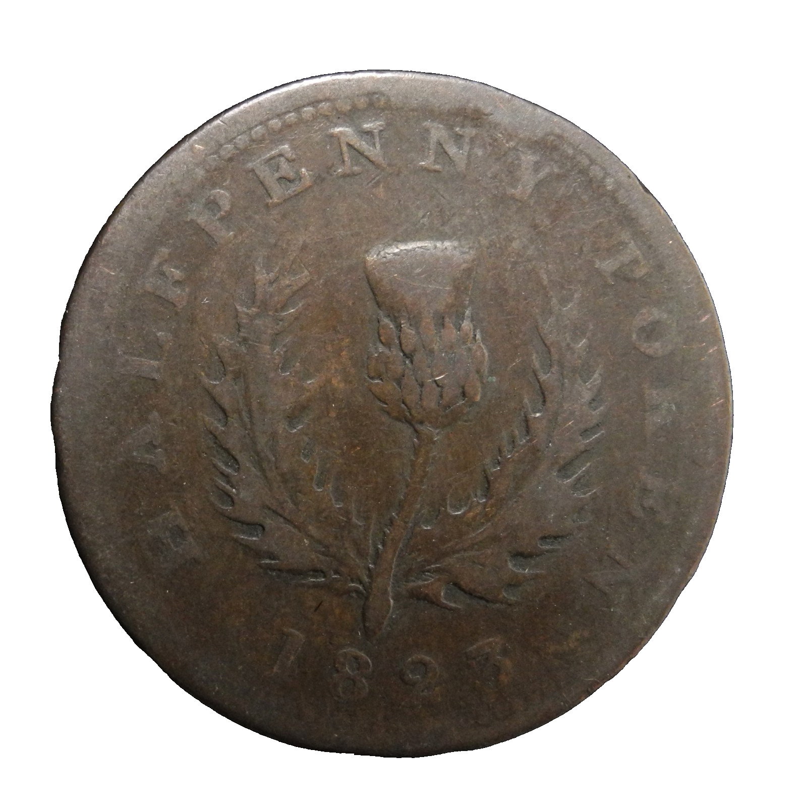 Nova Scotia 1823 Half Penny 1/2 C Looks Better In Hand ecoinsales