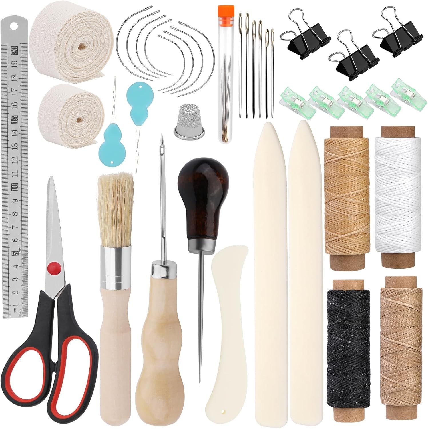 41 Pcs Book Binding Kits 3 Pcs Bone Folder Paper Creaser Paper Folding Tool Book