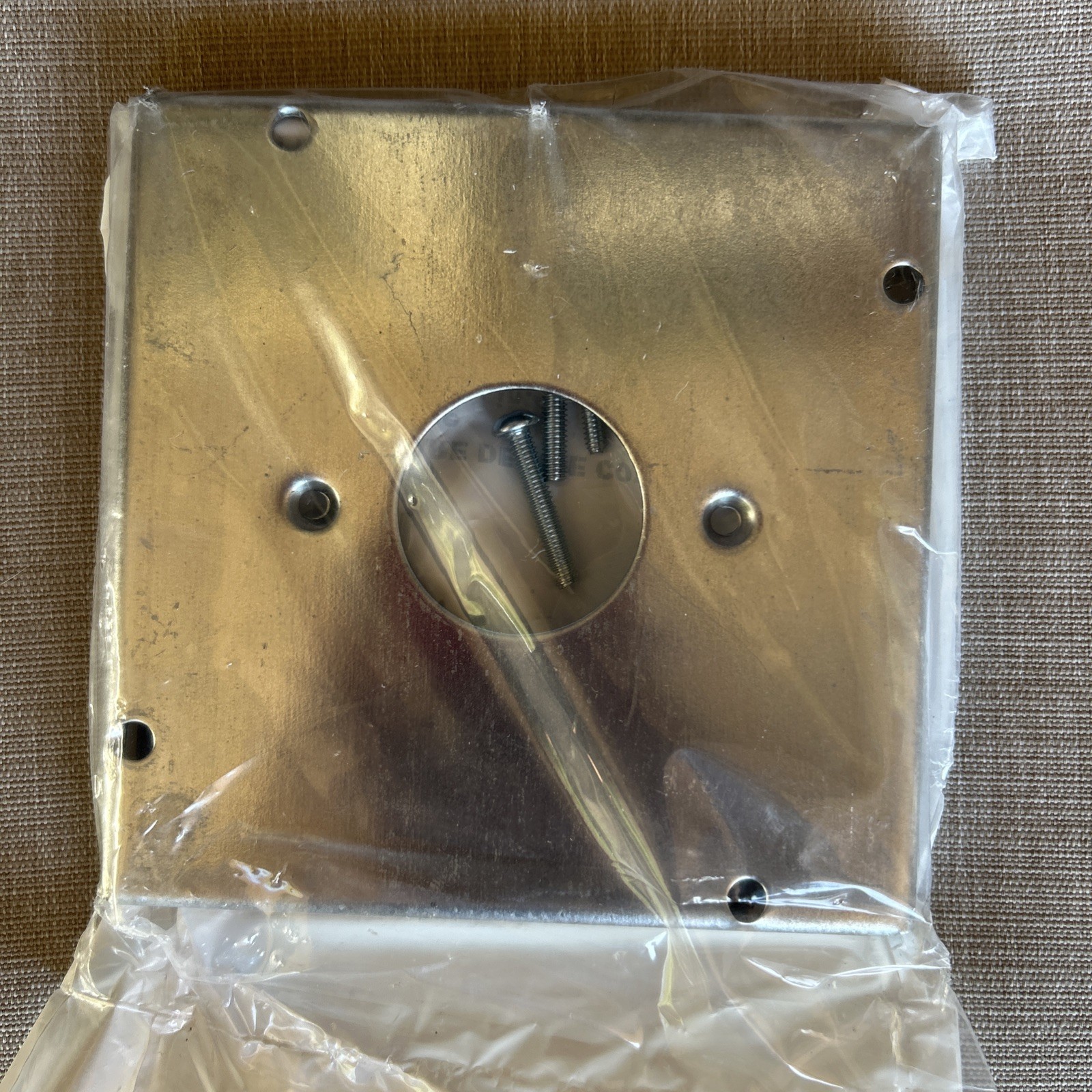 Box Of 10 -NEW STEEL CITY 4-11/16" GALVANIZED SQUARE DEVICE COVERS RSL-11
