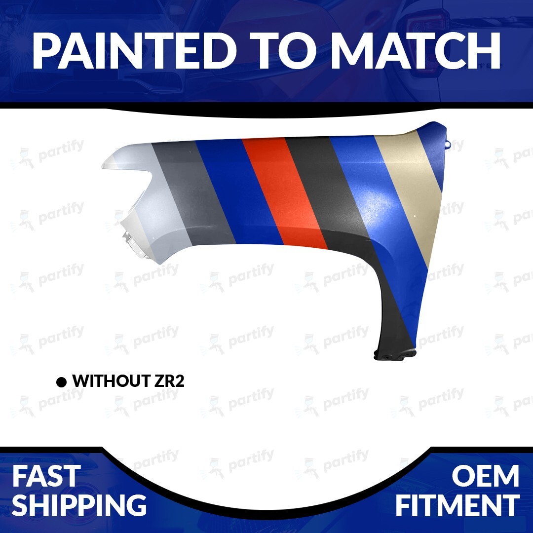 NEW Painted To Match 2015-2022 Chevrolet Colorado Non-ZR2 Driver Side Fender