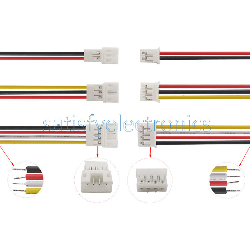 10/5/2/1Pair JST-PH 2.0 2P 3P 4P 5P 6Pin Micro Male Female Plug Jack Cable NEW