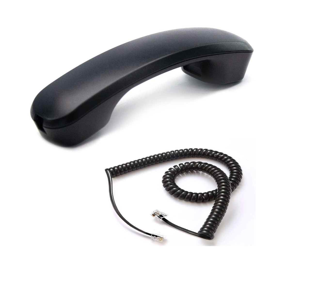Panasonic KX-DT500 Series Replacement Handset w/ Cord PNLXQ1001Z (Black) *NEW*