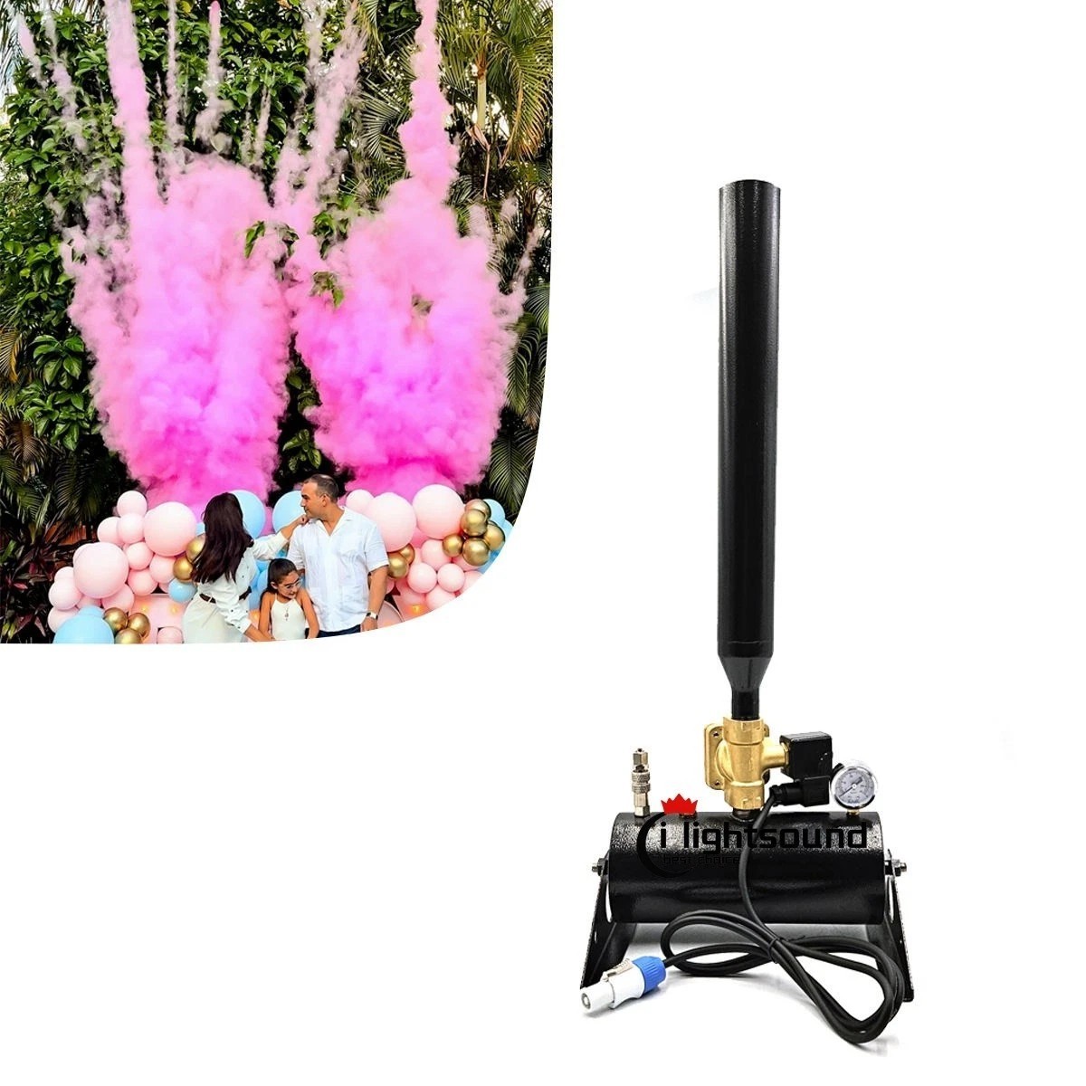 stage mini confetti luancher color smoke streamer confetti cannon machine 100W