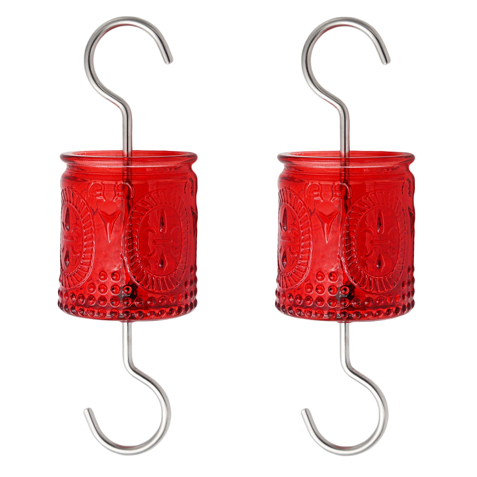 Vintage Glass Ant Moat for Hummingbird and Oriole Feeders Stainless Steel