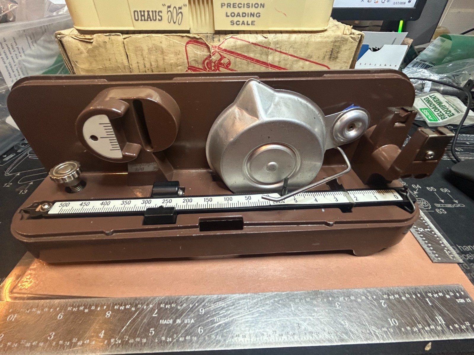 Vintage OHAUS 505 Precision Loading Scale