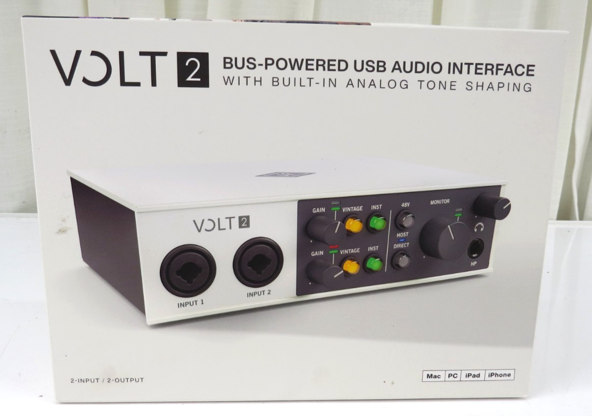 VOLT 2 BUS-Powered USB Audio Interface 2 In 2 Out White W/Software