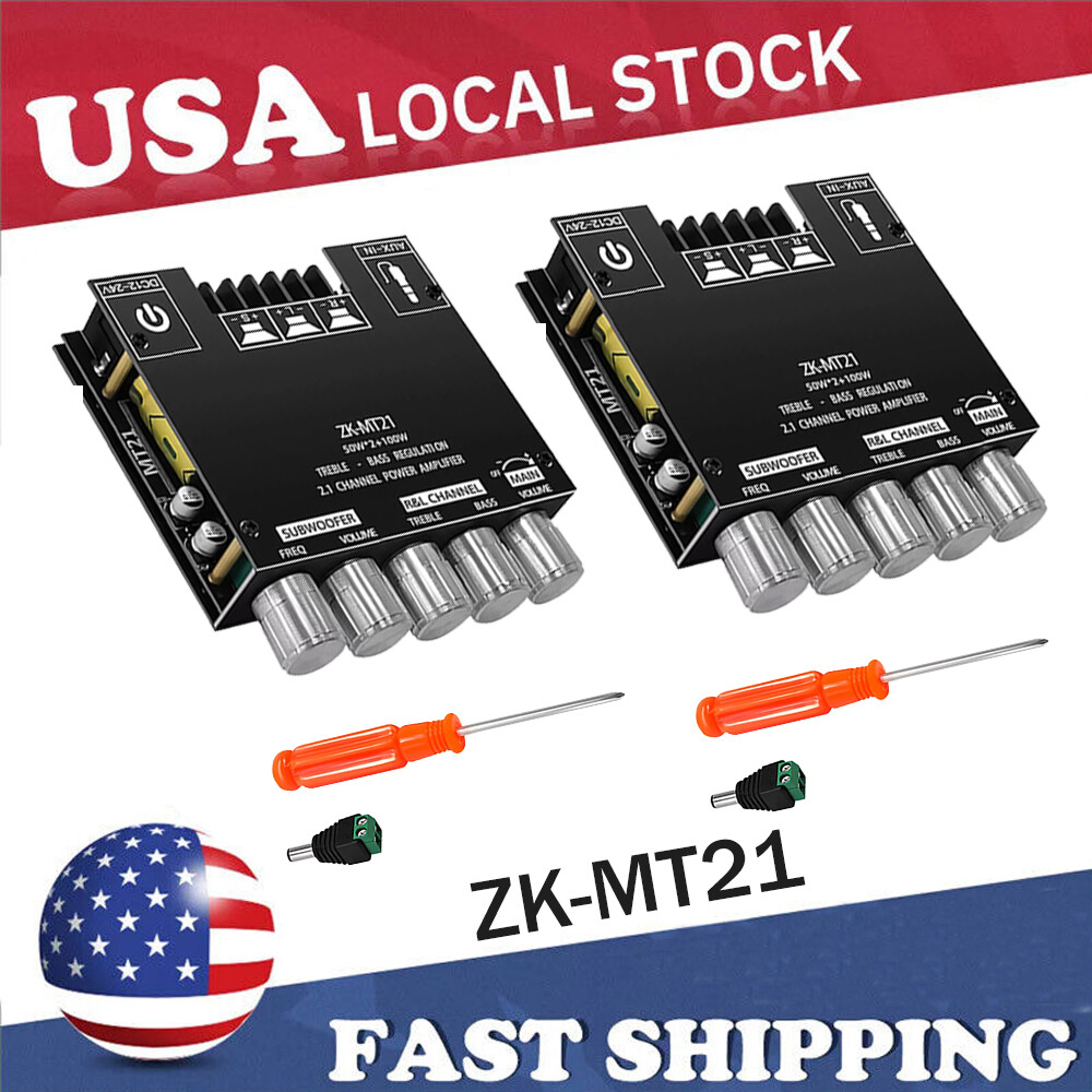 ZK-MT21 2.1Channel Bluetooth Audio Power Amplifier Board Subwoofer 50W+50W+100W