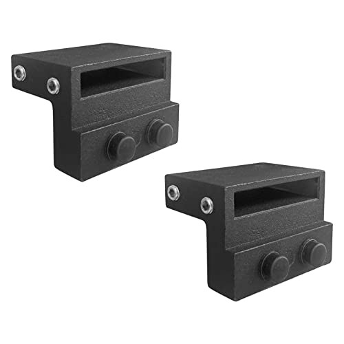 2PCS Barn Door Stopper, Sliding Door Hardware Accessory for Flat Track, BK |
