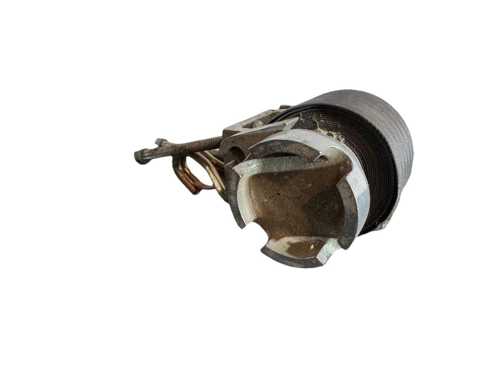 Manual Boat Trailer Winch Strap Ratchet Assembly Galvanized Steel Hook