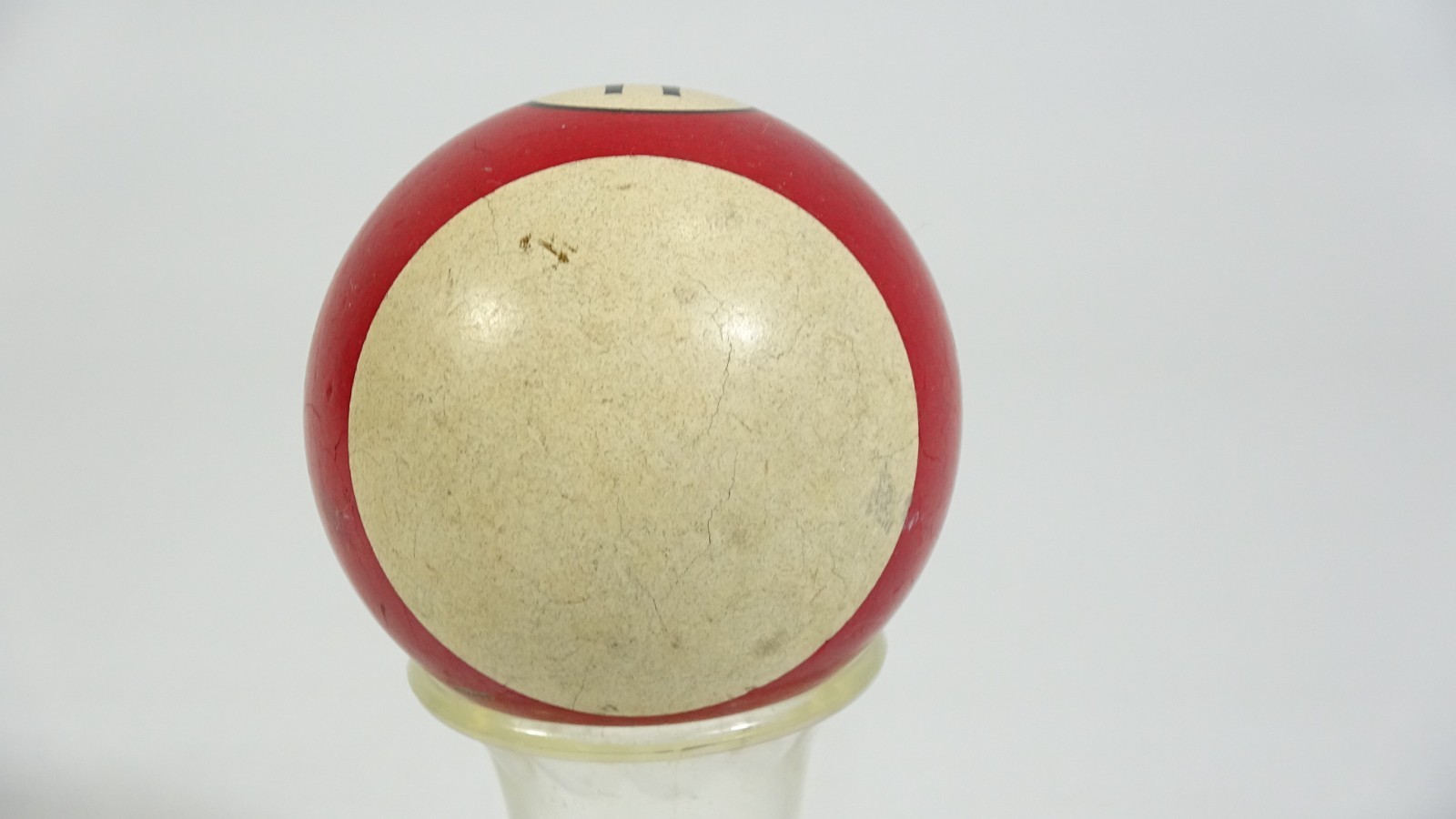 Vintage Striped Red Pool 11 Ball - 2 1/4" - 192g