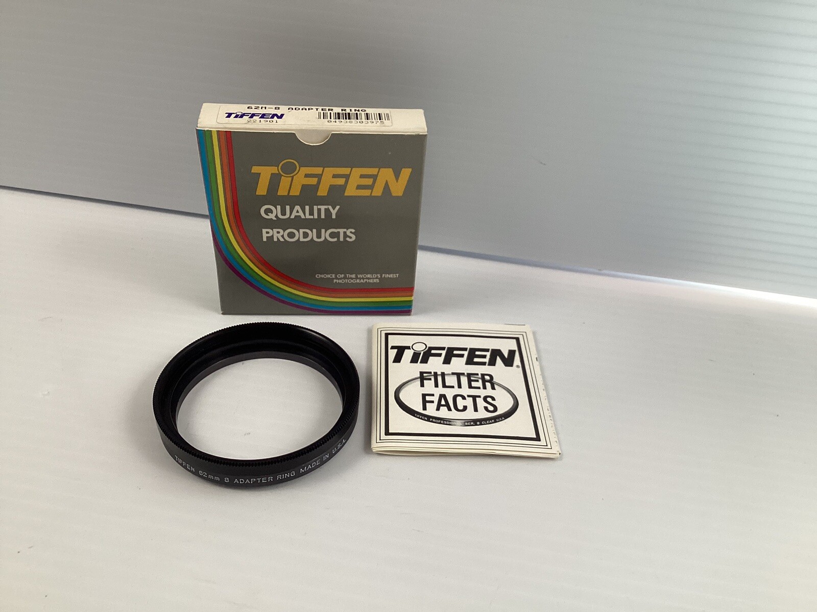 Tiffen 62mm 8 Adapter Camera Ring USA in Box