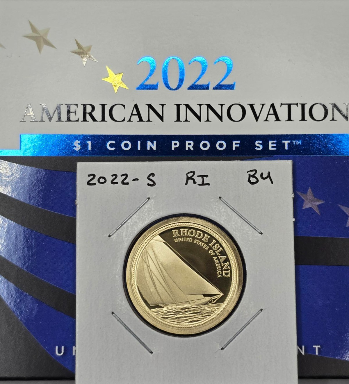 2022 S  Proof American Innovation Dollar (RI) Rhode Island - BU (1 Coin)