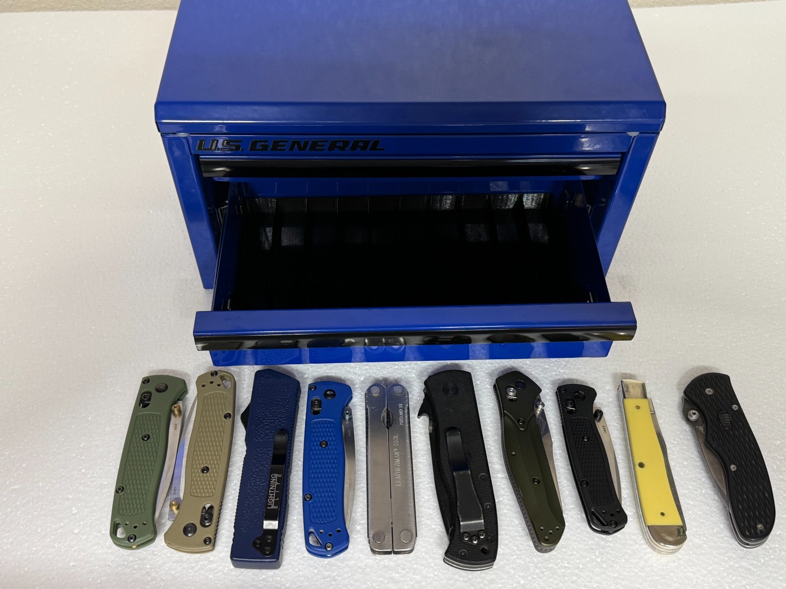 Pocket Knife Organizer for US General & Kobalt Mini Toolbox | Black