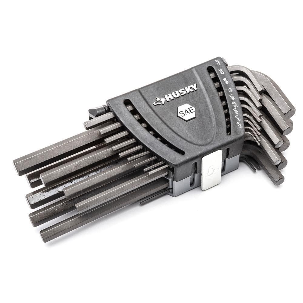 Husky Long Arm Hex Set, SAE/MM (26-Piece)