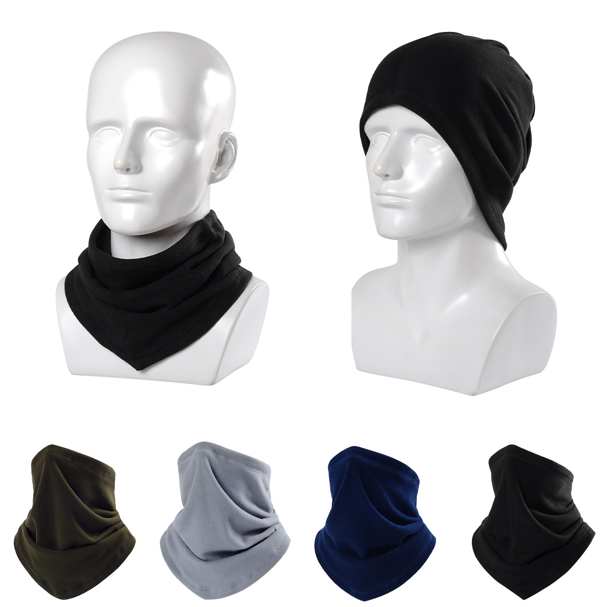Winter Neck Gaiter Warmer Soft Fleece Face Mask Scarf for Outdoor Skiing Cycling