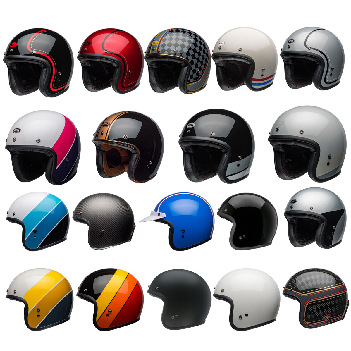 Bell Custom 500 Open Face Motorcycle Helmet DOT Approved