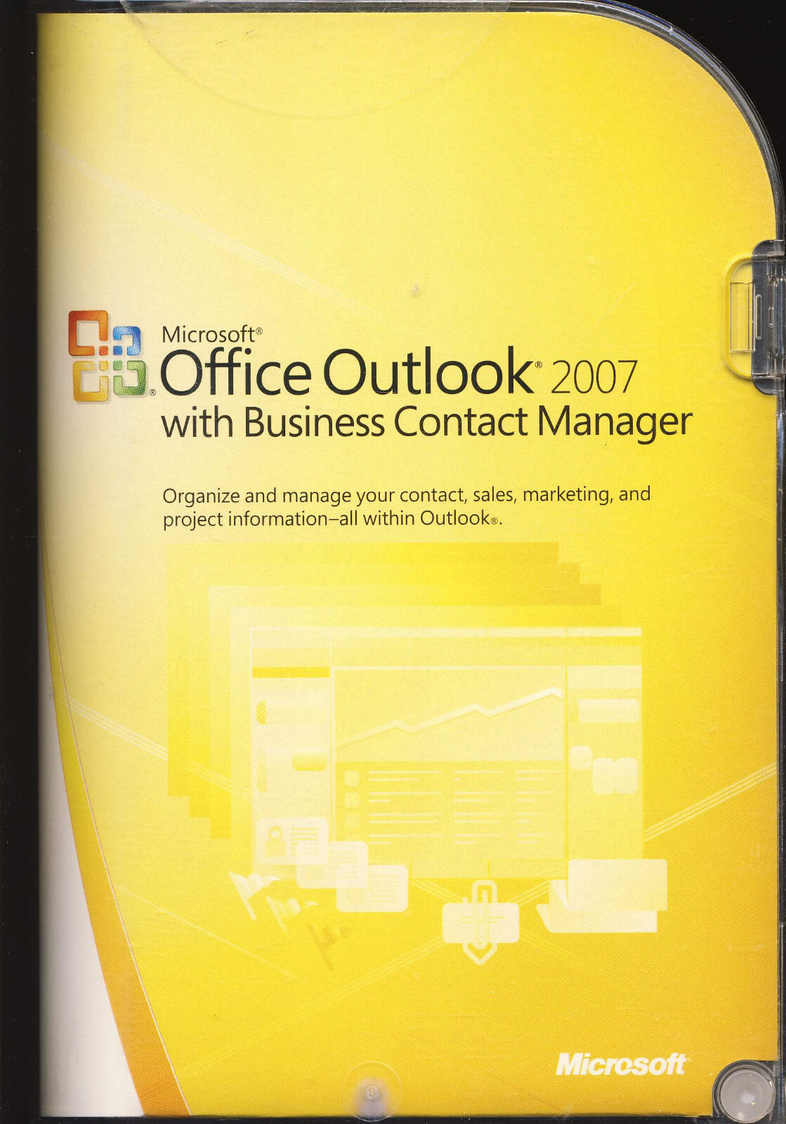 Microsoft Office Outlook 2007 Business Contact Manager DVD W/ Serial Number