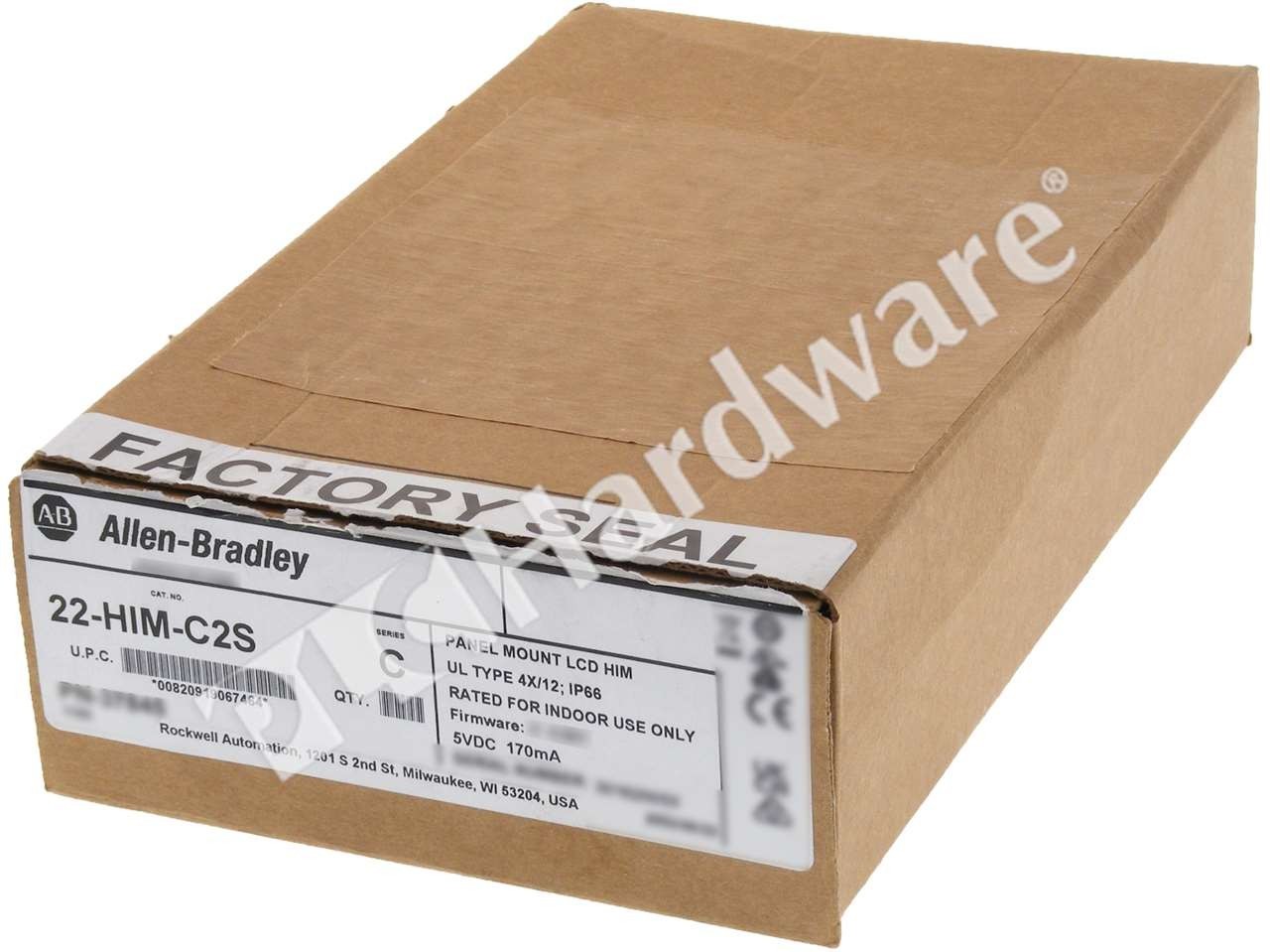 Open Pre-owned Allen Bradley 22-HIM-C2S /C PowerFlex NEMA 4X/12 Remote DSI HIM