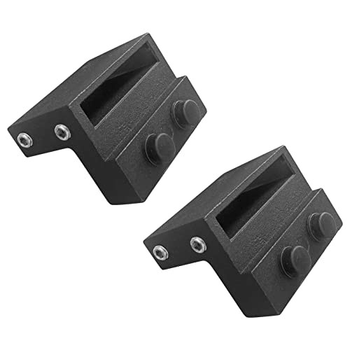 2PCS Barn Door Stopper, Sliding Door Hardware Accessory for Flat Track, BK |