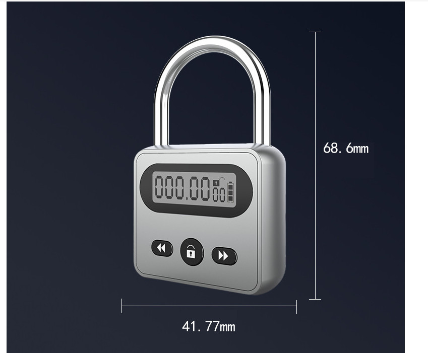 Duty Timer Lock With LCD Display Outdoor Safe 999 Hours Timing