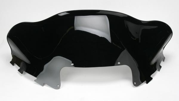 SNO Stuff 479-111-50 Flared Windshield - Low - 14in. - Black Black