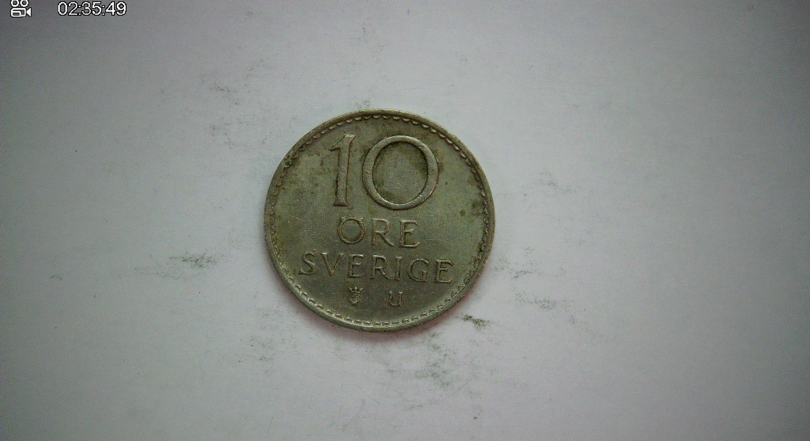 Sweden 1968 10 Öre Gustaf VI Adolf monogram type Coin