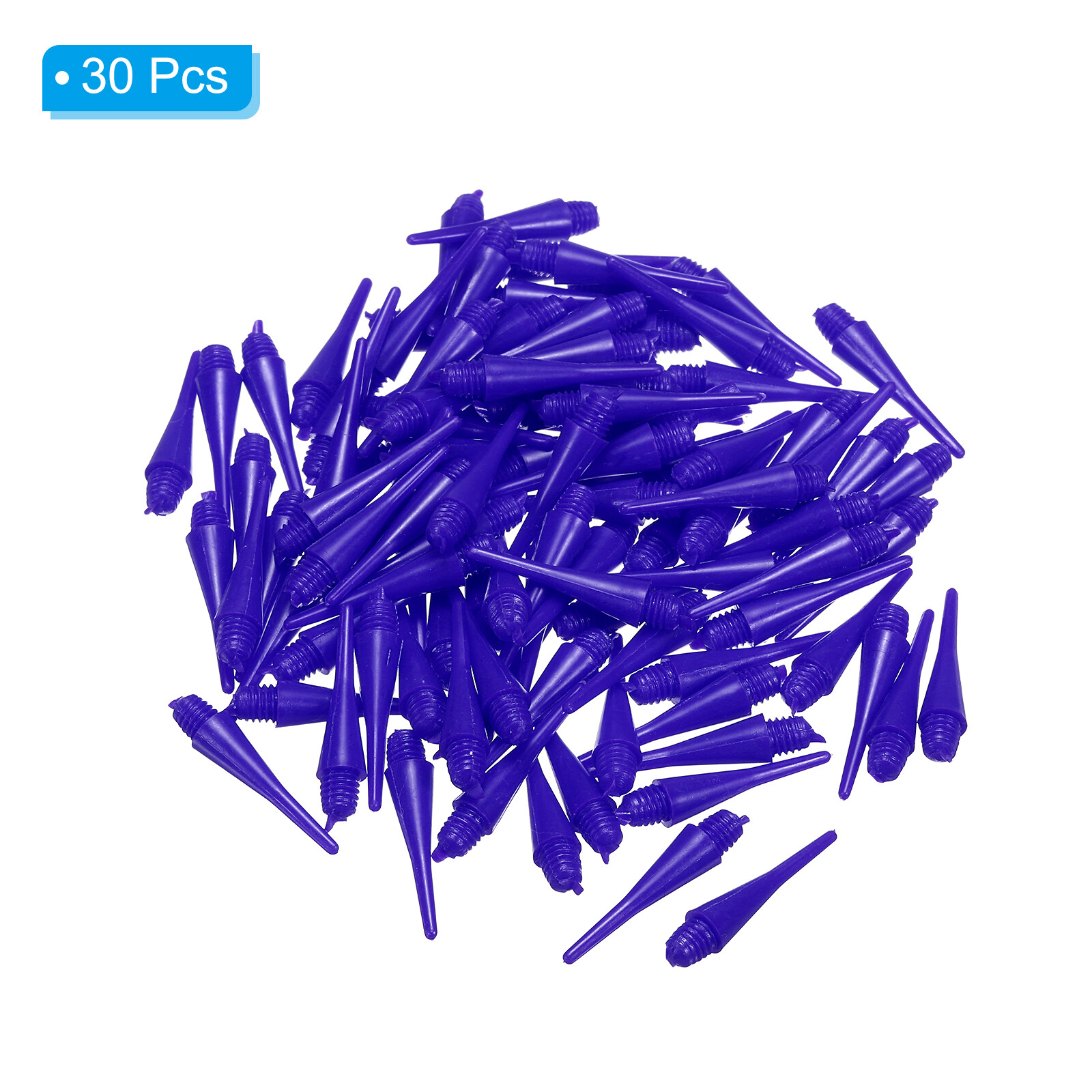 Plastic Dart Tips, 30 Pack 2BA Thread Soft Dart Tips, Blue