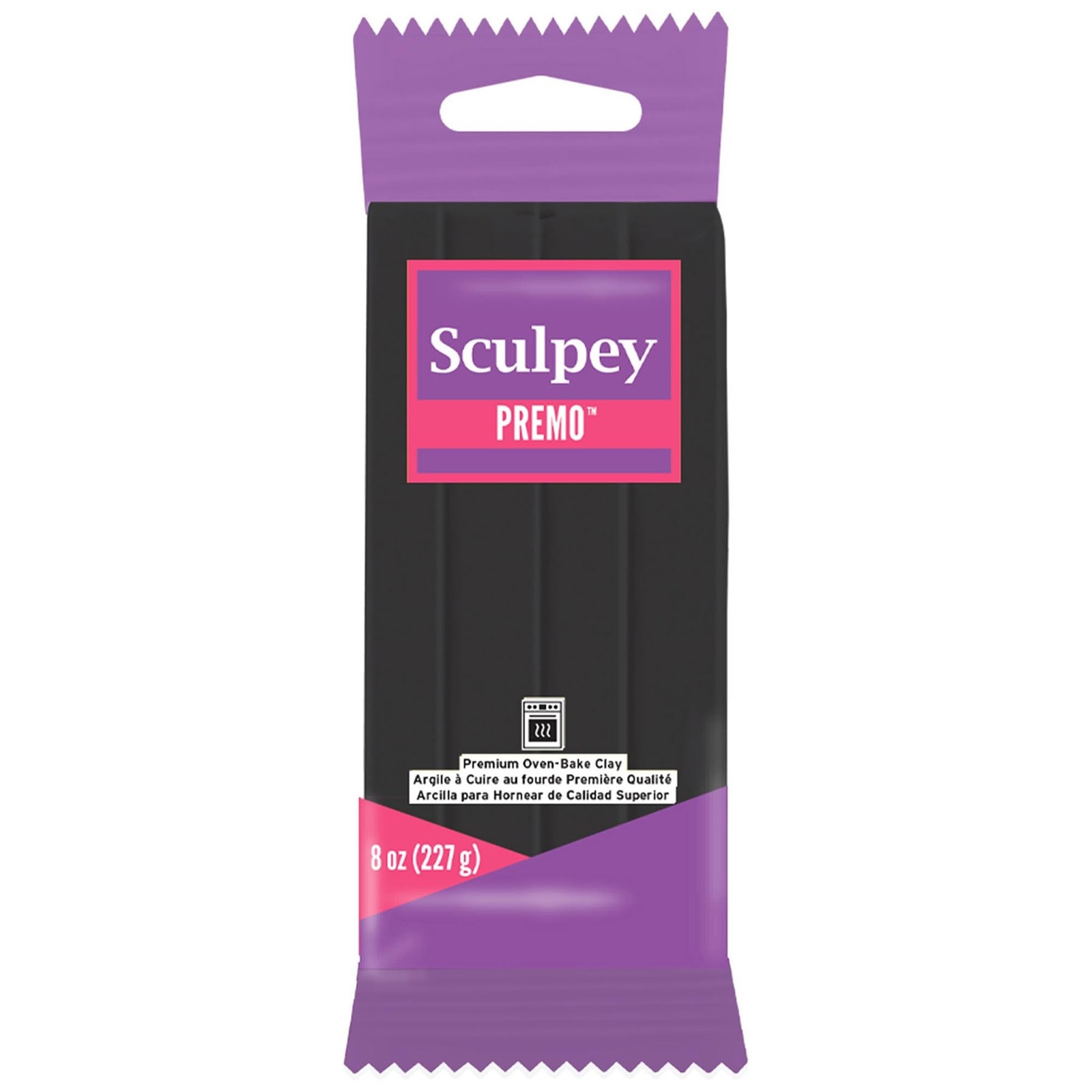 Sculpey Premo Black Polymer Clay - 8 oz Large Pack - Oven Bake Clay | Profess...