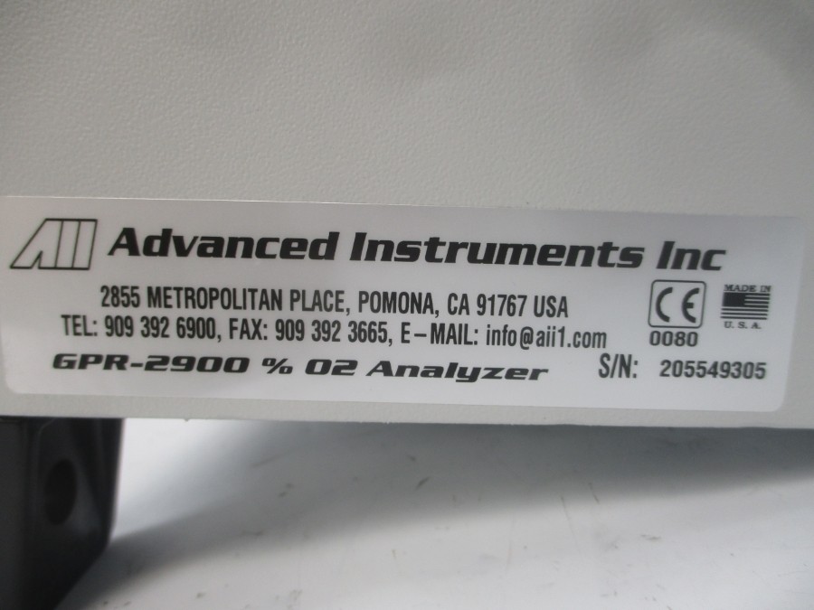 ADVANCED INSTRUMENTS GPR-2900 100-240V 0.75A NSNP