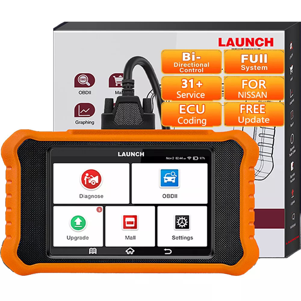 LAUNCH X431 ELITE 2.0 For NISSAN Car OBD2 Scanner Diagnostic Tool Key ECU Coding
