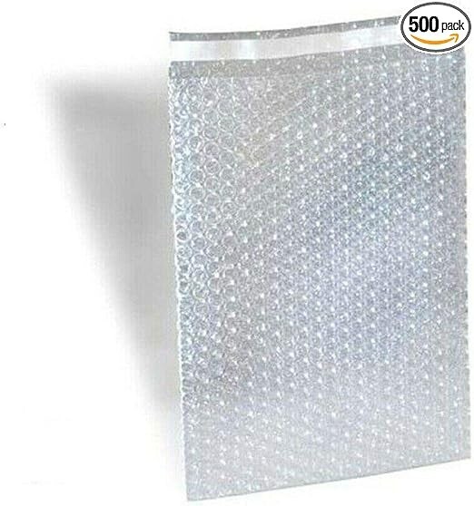 Bzbuy Bubble Out Bags4.5 X 5.5 Clear Cushioned Pouches 4.5 X 5 1/2 Pack of 1500