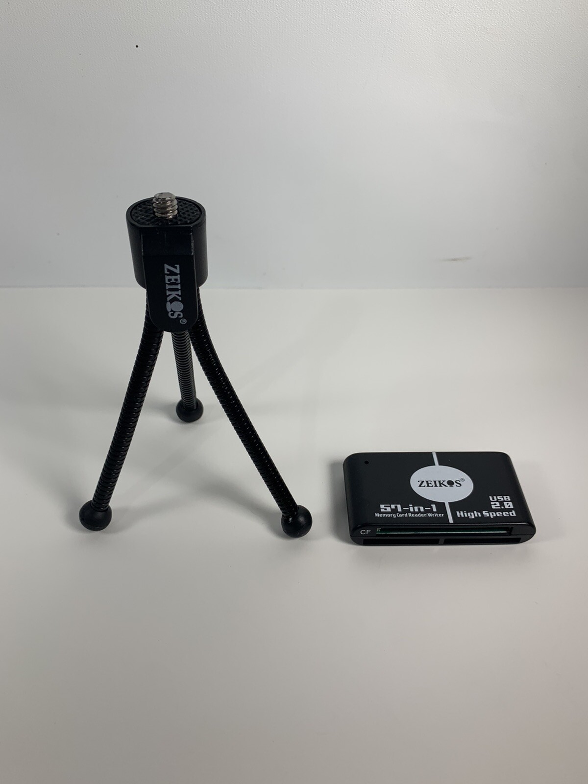 Zeikos High Speed 57-in-1 USB 2.0 Flash Memory Card Reader And Camera Tripod