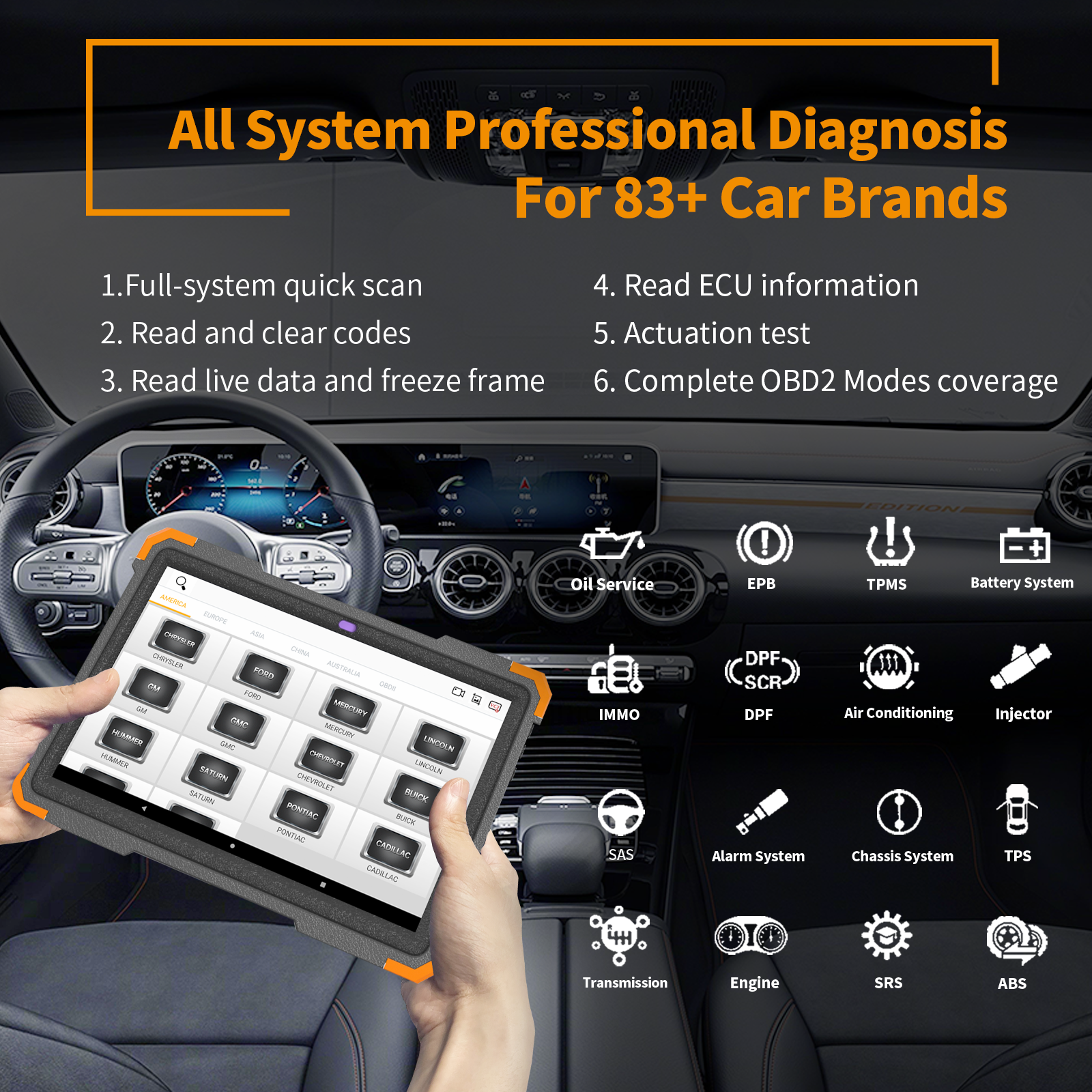 ND366 OBD2 Scanner Car Diagnostic Tools Auto Engine Code Reader Key Programmer
