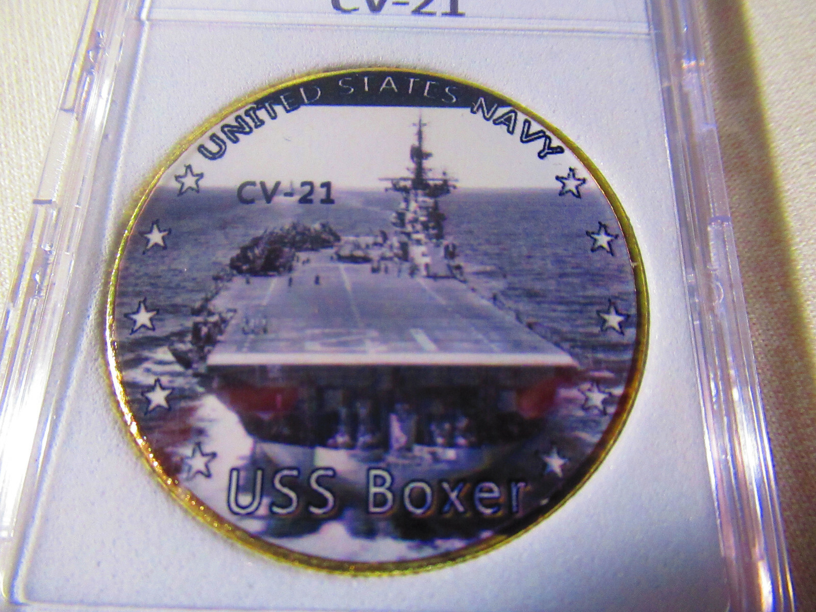 US NAVY - USS BOXER CV-21 Challenge Coin
