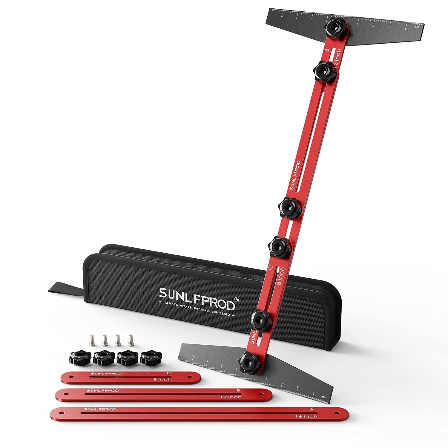Solid Stair Tread Tool - Precision Stair Measuring Gauge