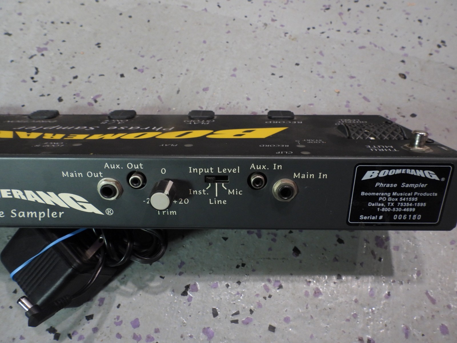Boomerang + Plus Looper Sampler Effects Pedal Phrase Sampler w/Power Supply