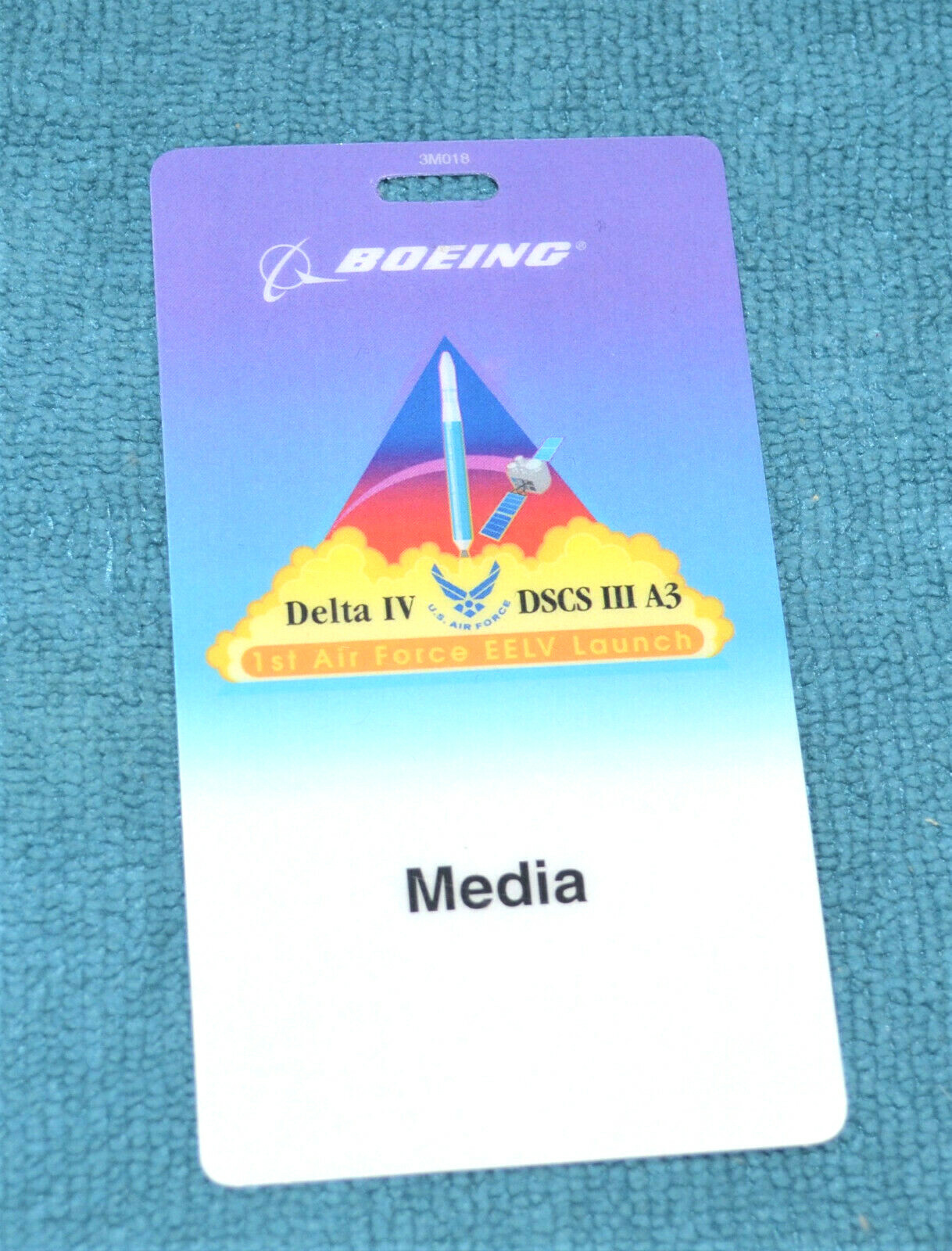 NASA Boeing Delta IV 1st Air Force EELV Launch badge - 2003