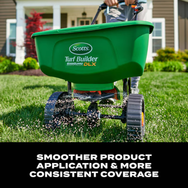 Scotts Turf Builder EdgeGuard DLX Broadcast Spreader 46-lb Capacity Compatible