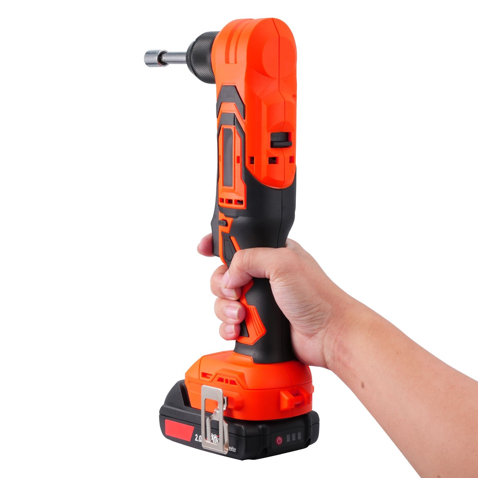 Cordless 3/8" Right Angle Drill, Brushless, 45N·m, LED Light
