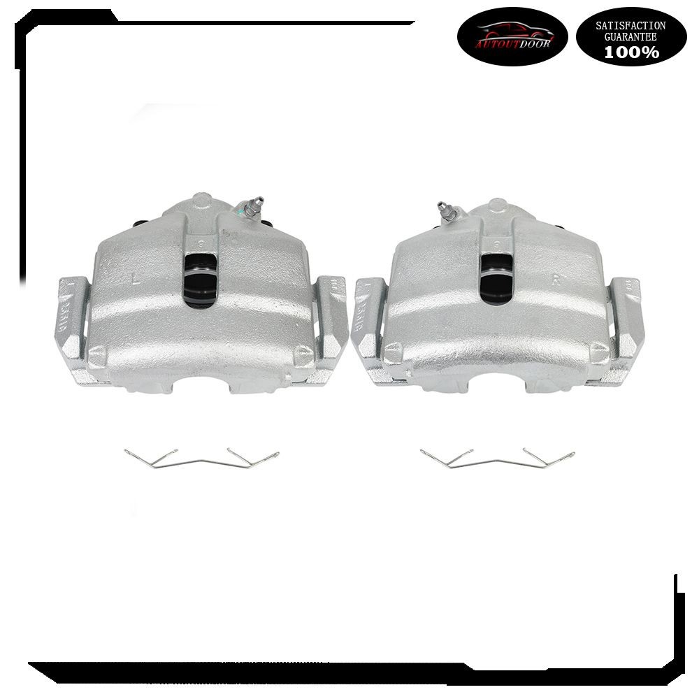 Front Brake Calipers w/ Bracket Set (2) For Volkswagen Beetle Jetta Golf Rabbit