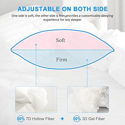 Hotel Collection Bed Pillows for Sleeping 2 Pack King King (2Pack) White