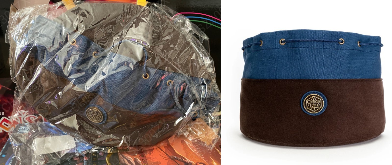 Critical Role Laura Bailey's Blue Dice Bag of Hoarding Vox Machina Official D&D