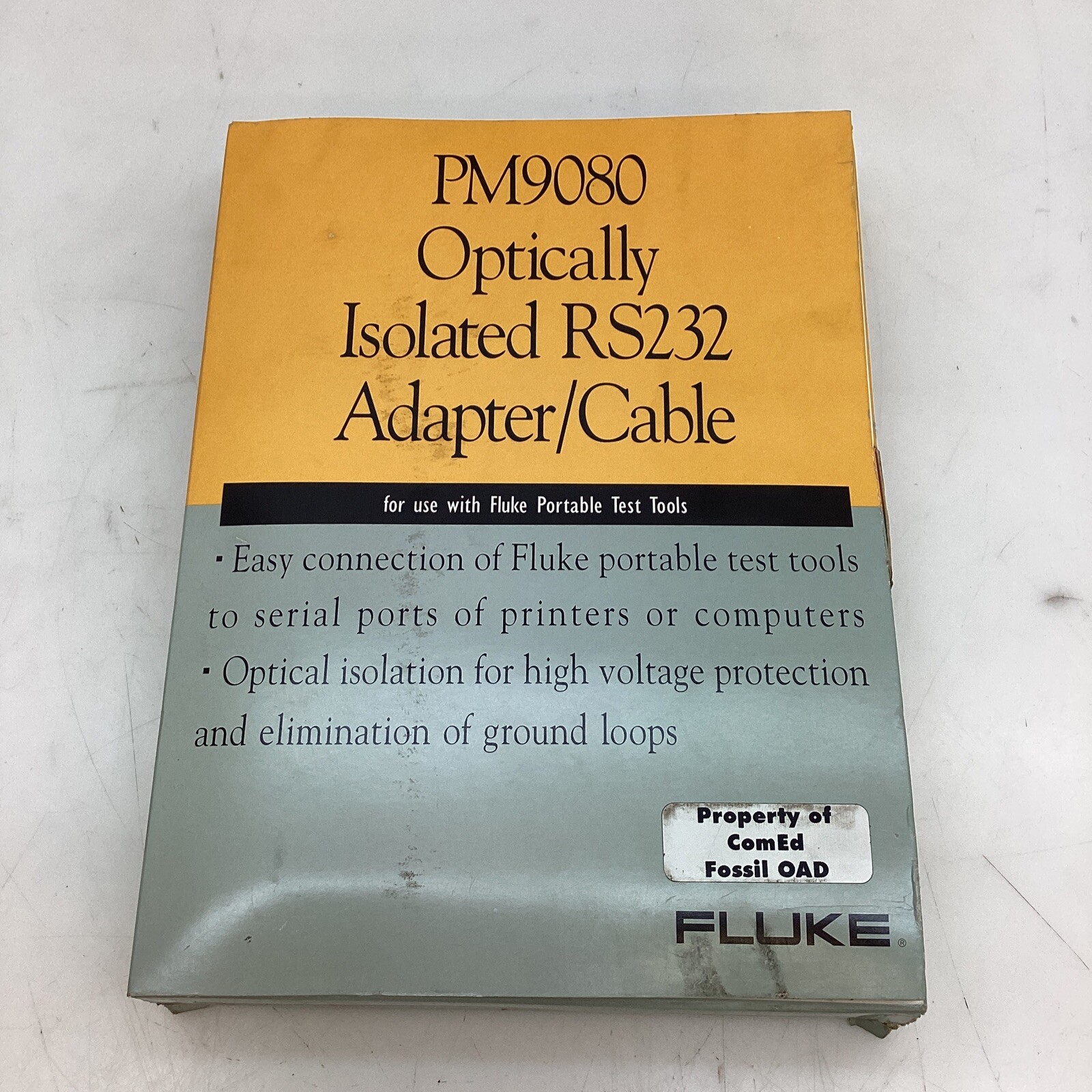 FLUKE PM 9080 OPTICAL INTERFACE RS 232-C