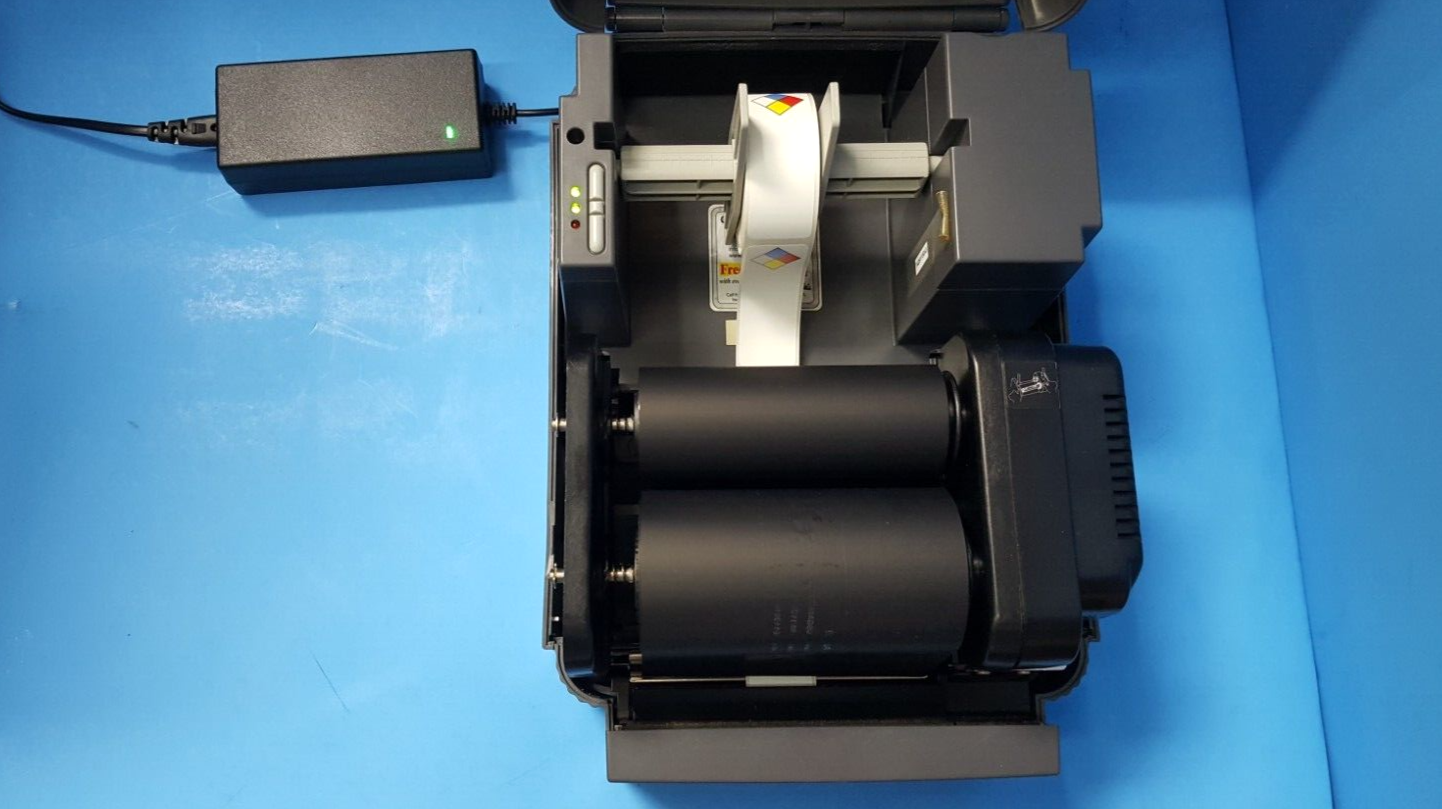 Graphic Products Duralabel 4 TTP Thermal Transfer Printer w/ cable and adapter