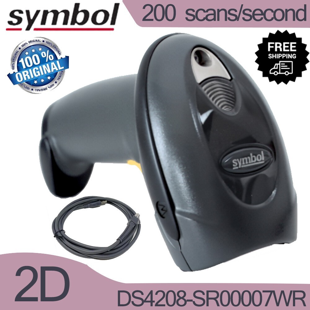Motorola Symbol 2D Laser Imager DS4208-SR00007WR USB Barcode Scanner Reader US