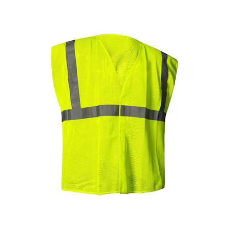 Condor 786F66 Class 2, Lime, Hook-And-Loop, Mesh, Non-